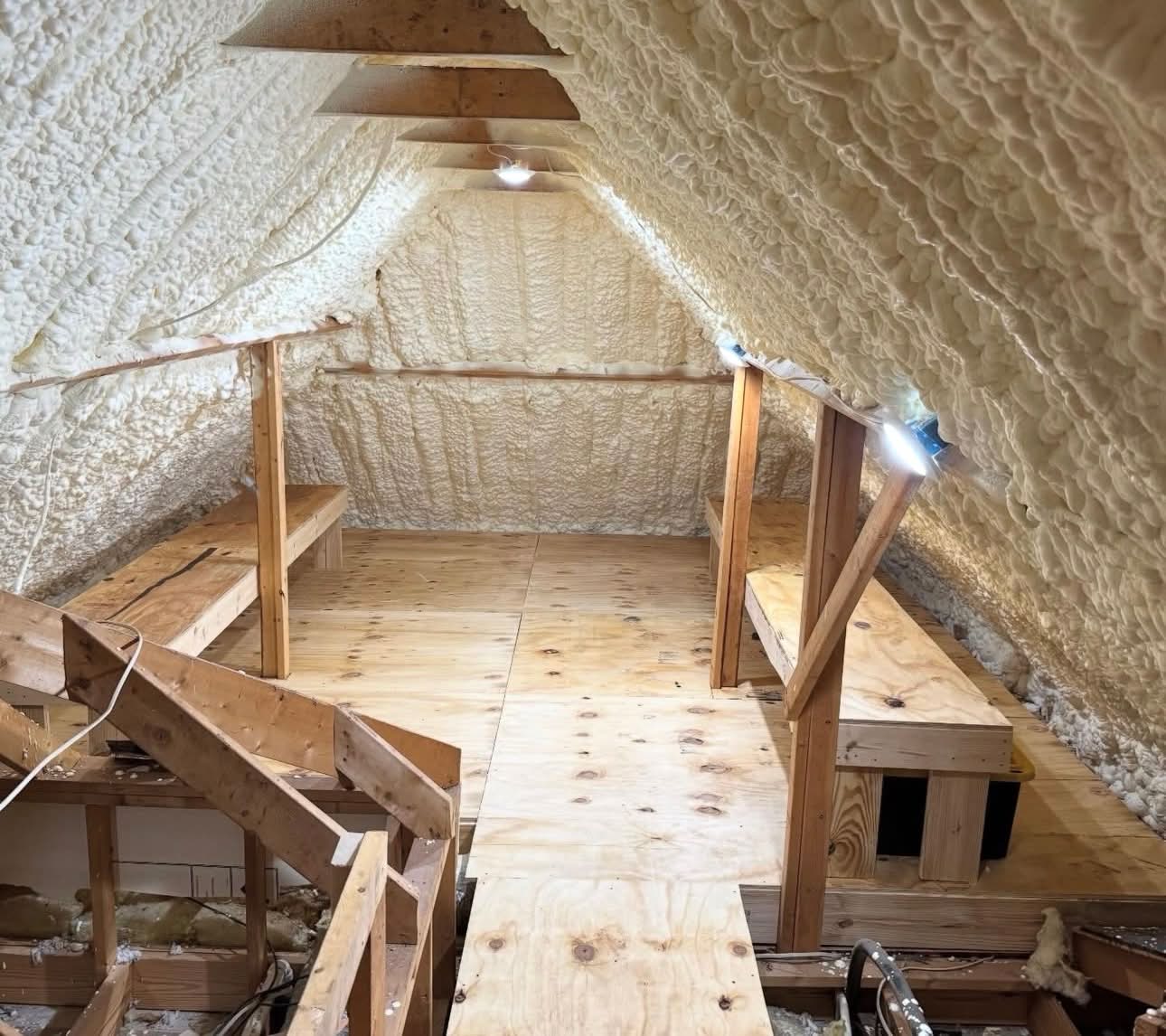 Attic flooring and storage project
